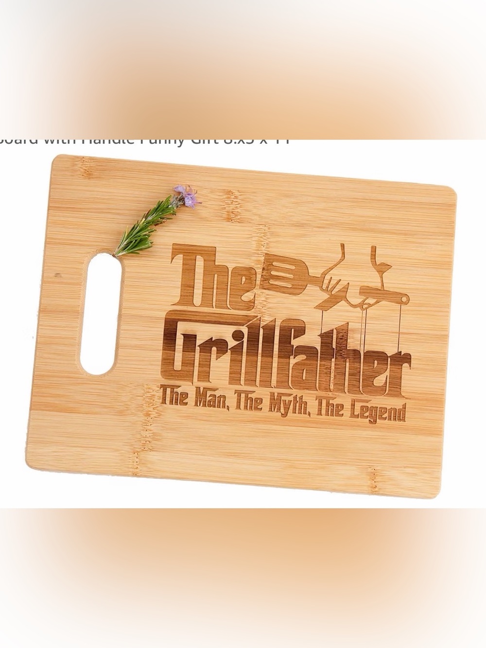 Grillfather Bamboo Cutting Board - Natural Tan